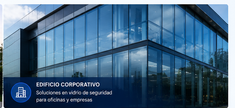 Ventanas blindadas oficina moderna