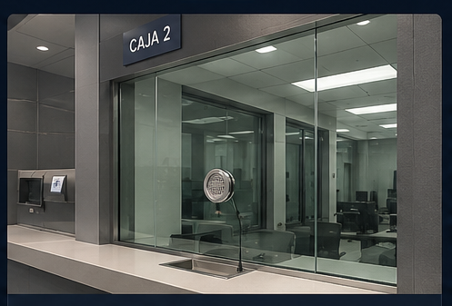 Vidrio antibala banco Lima instalación