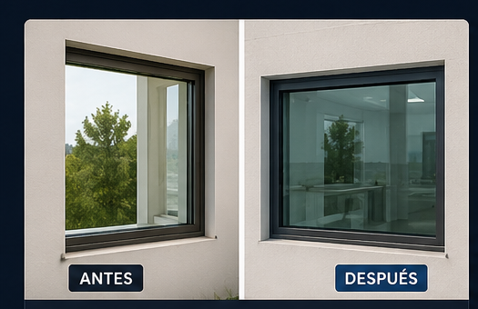 Vidrios blindados vivienda Perú antes y después